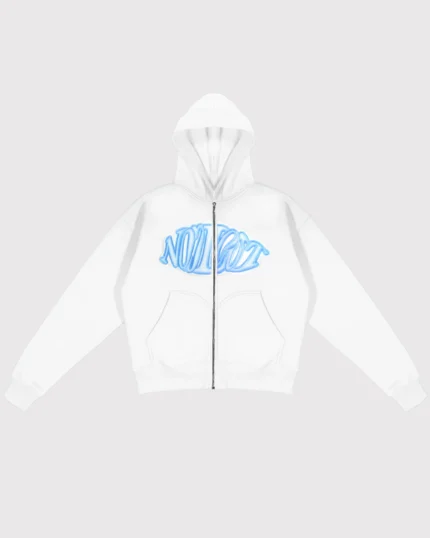 Noclout Sweat à Capuche Og Zip Blanc (1)