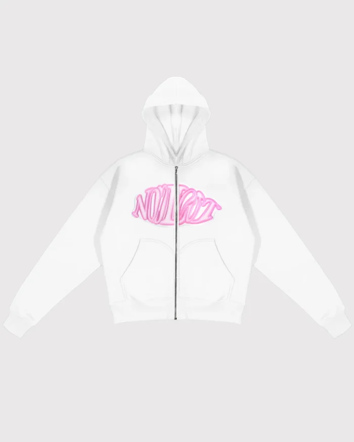 Noclout Sweat à Capuche Zip Rose (1)