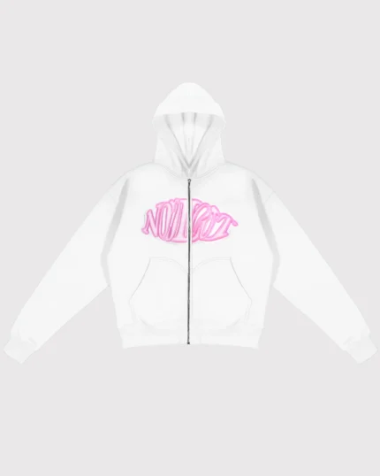 Noclout Sweat à Capuche Zip Rose (2)